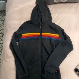 Aviator Nation charcoal zip-up